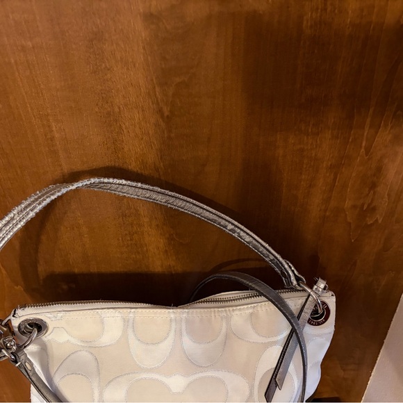 Coach Silver and Sateen Poppy Shoulder Bag - Picture 16 of 16